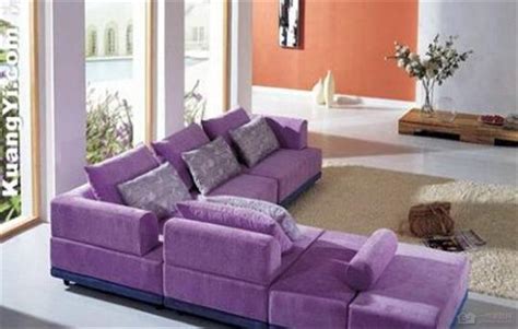 木 漢字 紫色沙發客廳